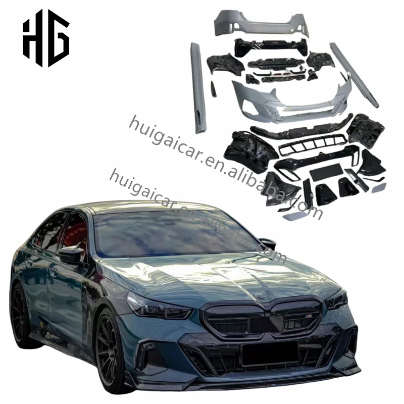 

Car Modified Parts MT Style Front Rear Car bumpers Body kit For BMW 5 Series G60 G68 Car Exterior Side Skirts Body Kits