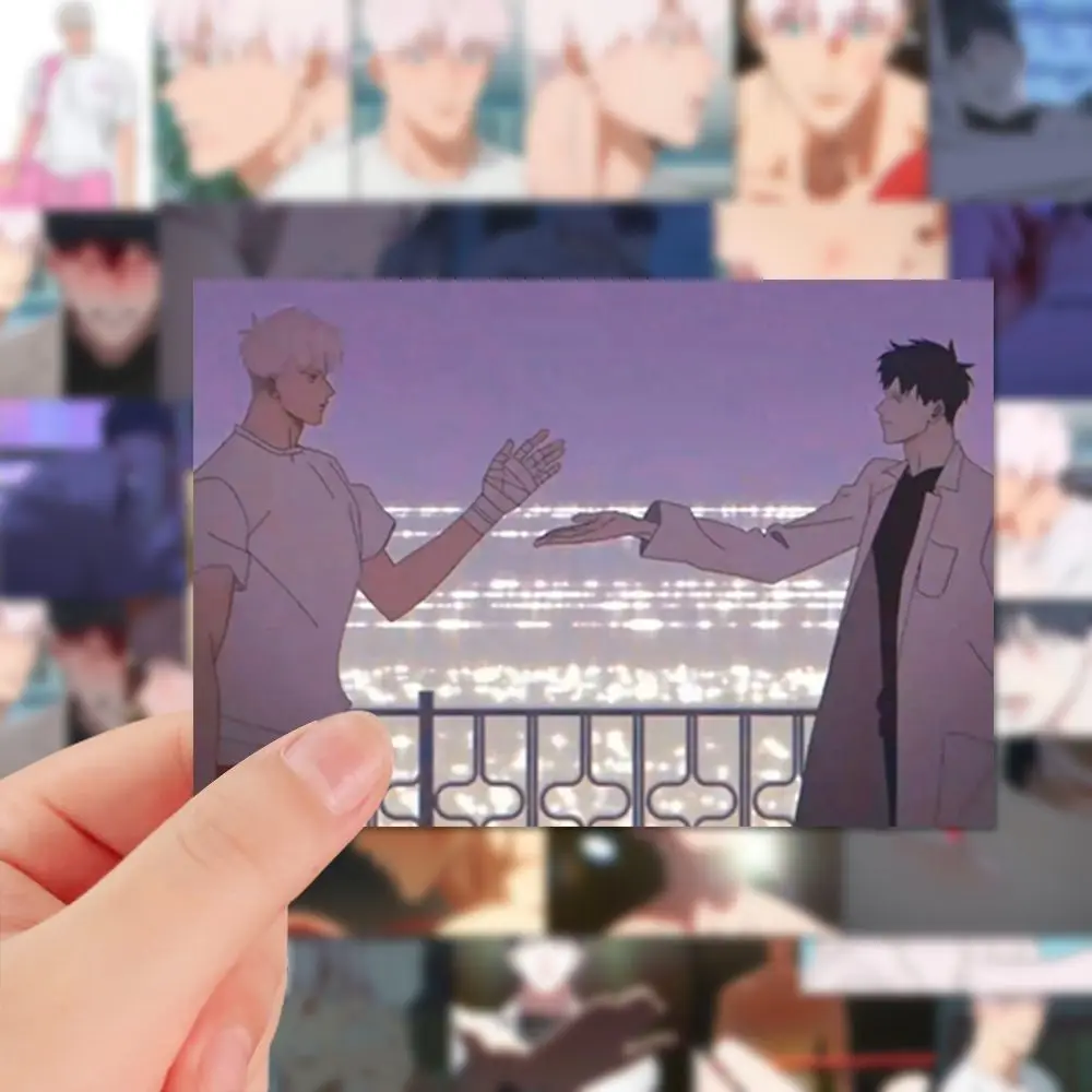 108 Vellen/Set Mignon Licht Koreaanse Bl Manga Sticker Computer, Telefoon Case Decoratieve Sticker Waterdicht