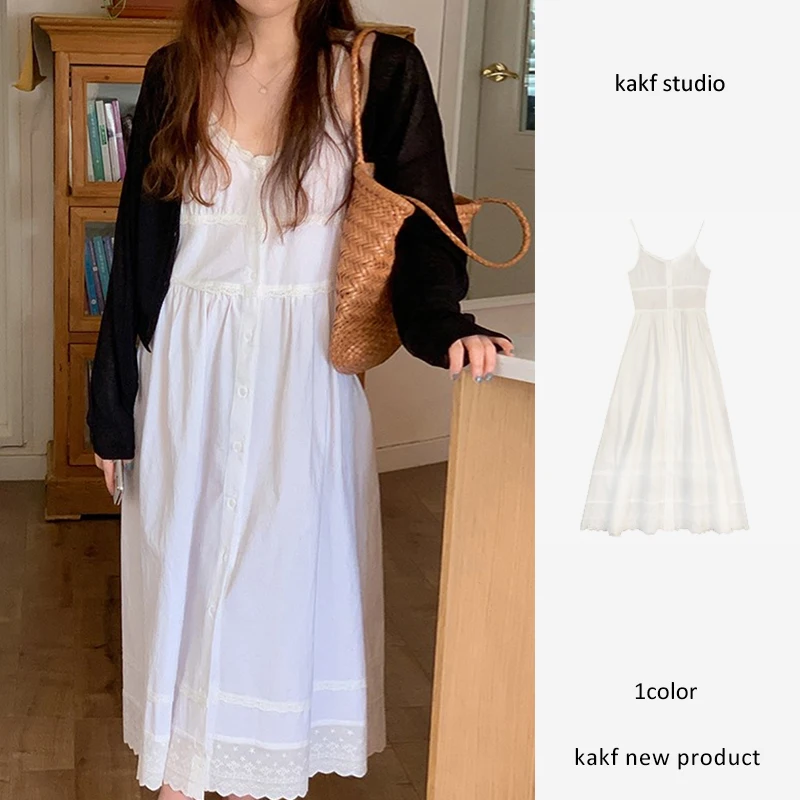 Ele White Lace Trim… - image