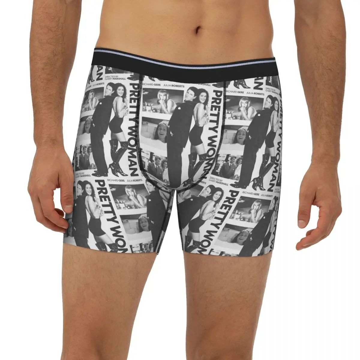 

Долгие трусы-боксеры Pretty Woman 1990, короткие мужские трусы, мягкое нижнее белье для мужчин, подарок бойфренду