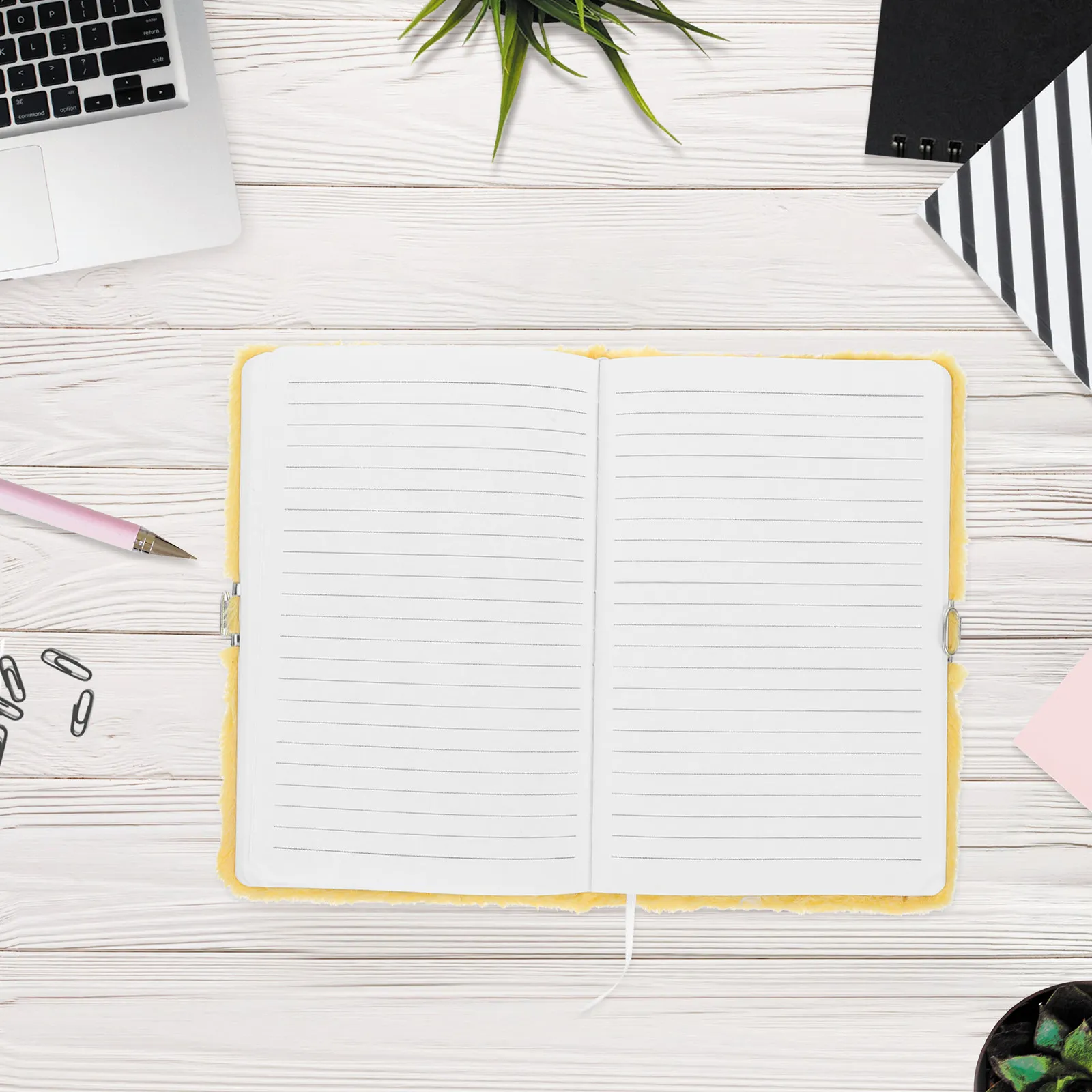 A5 Lockable Diary Notebook Girls Soft Cover Student Journal Planner Creative School Office Home Use Birthday Party Favor - view 5