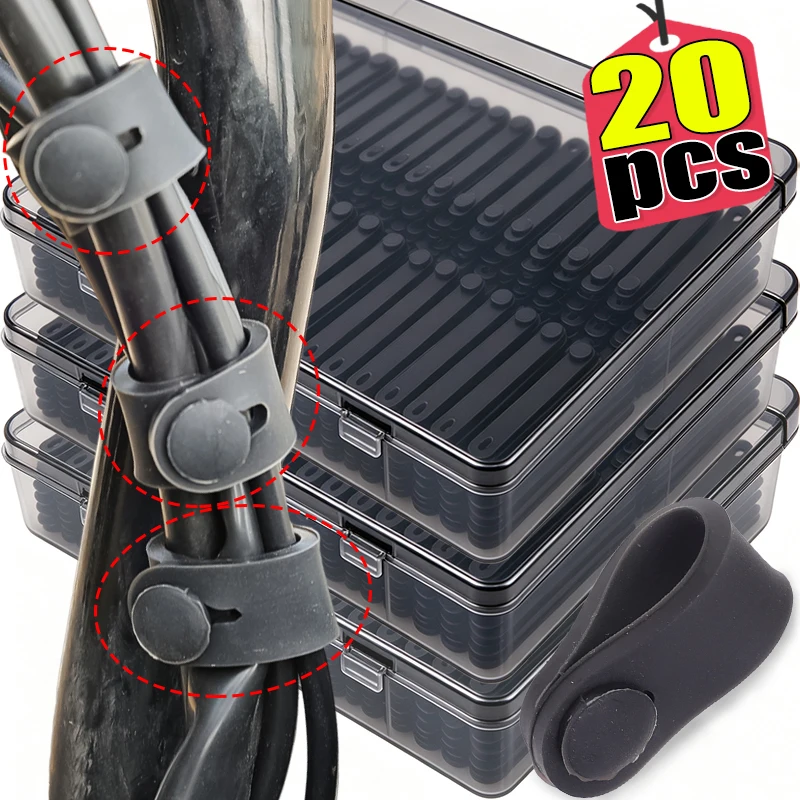 Motorcycle Rubber Frame Securing Cord Tie Wholesale Universal Cable Wiring Harness Power Elastic Fix Stripe Moto Accessories