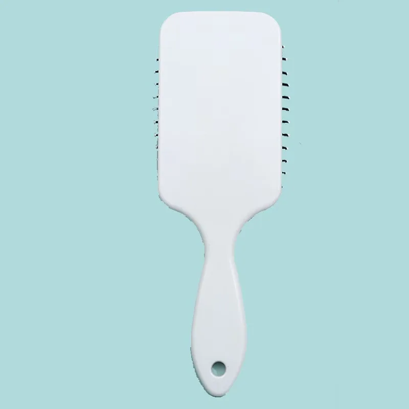 

White square air cushion comb with fluffy hair and curly hair styling, straight hair and large board comb