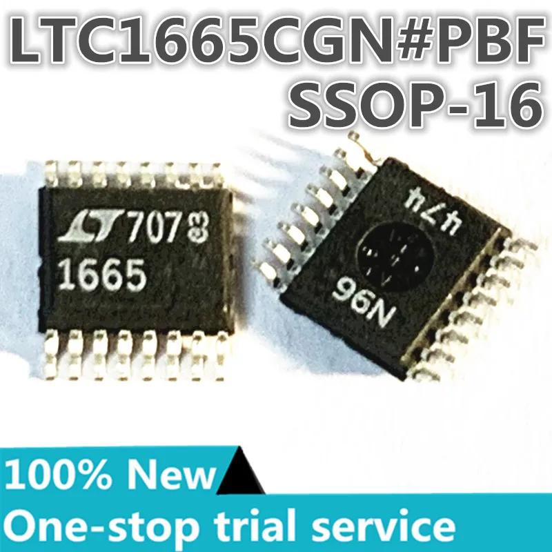 

1-100pcs %New original LTC1665CGN#PBF LTC1665CGN silk screen 1665 SOP-16 DAC Voltage - Unbuffered