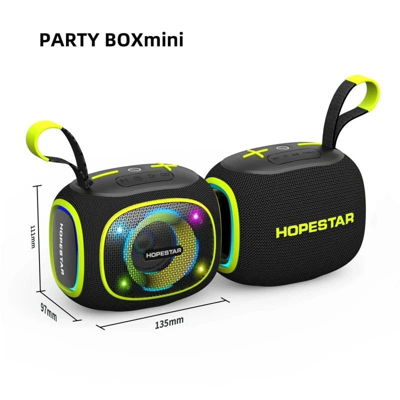 

HOPESTAR Мини-динамики с синим зубом Портативная беспроводная колонка Водонепроницаемая HIFI качество звука без потерь Стерео сабвуфер Громкоговоритель
