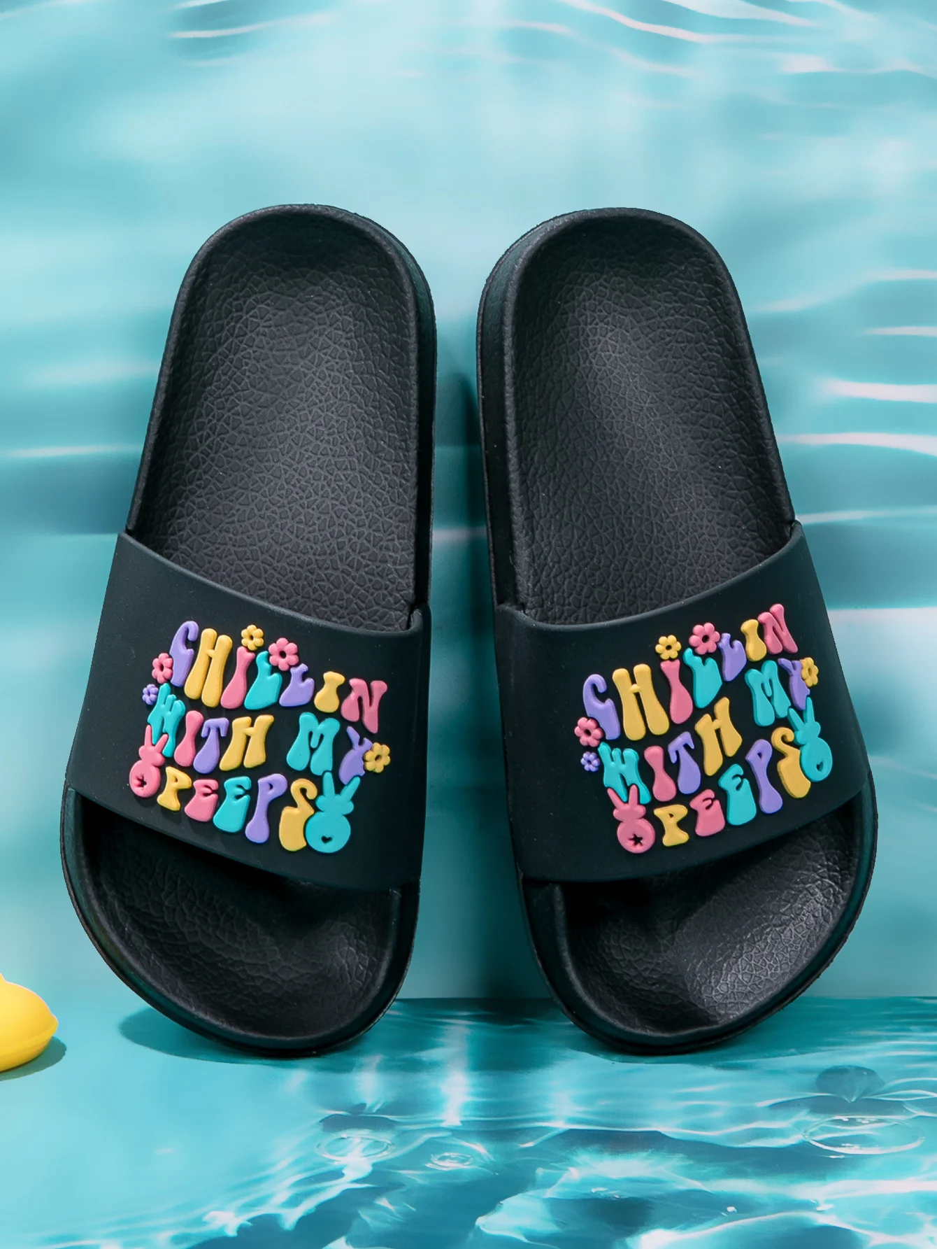 Summer Boys Fashion, Leisure, Comfortable Home, Outdoor Letter Slippers