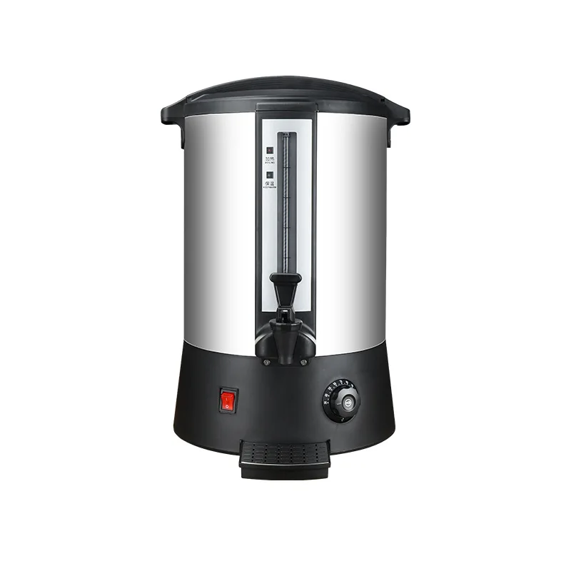 Commercial Electric Water Boiler 304 Stainless Steel Double Layer Insulation Temperature Controlled High Power for Food Trucks