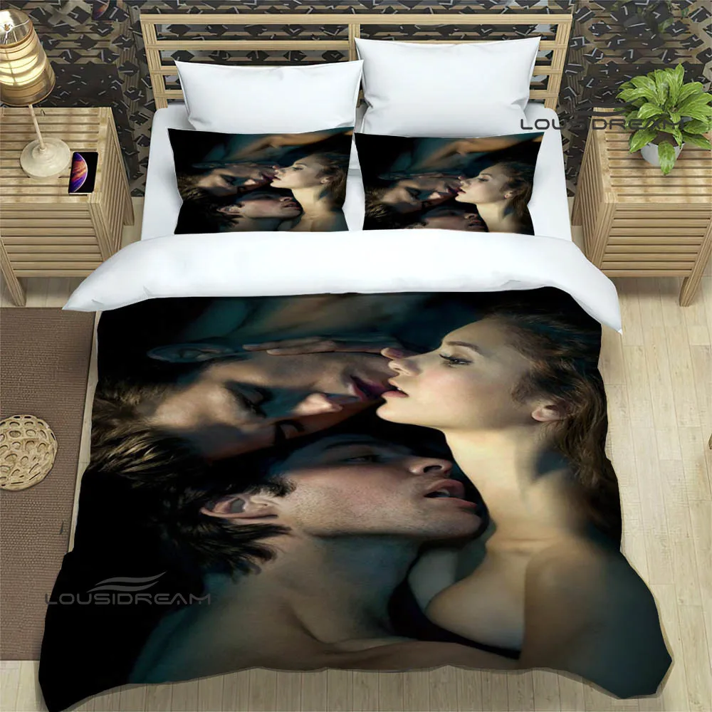 Imagem -04 - The Vampire Diaries Damon Salvatore Conjuntos de Cama Exquisite Bed Supplies Grupo Capa de Edredão Cama Consolador Presente de Aniversário