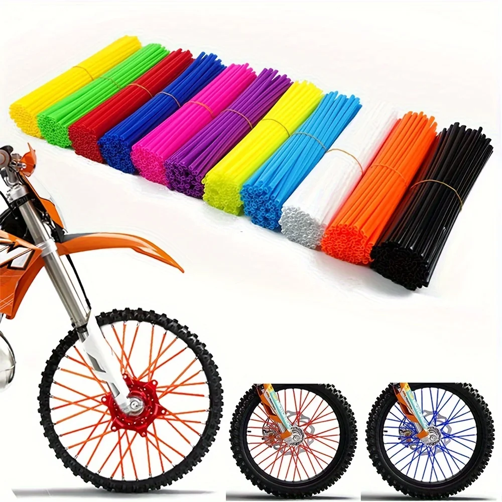 Off-Road Motorcycle Tuning Accessories Spoke Sets Colorful Dazzle Motorcycle Supplies 17CM Spoke Sets 36