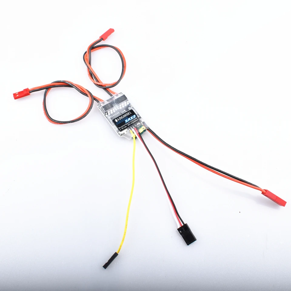 AMONIDA ESC Brossé Bidirectionnel 5A 2s-3s Lipo – Contrôle Précis, Anti-surchauffe, Pour Bateau/char RC