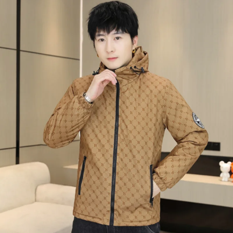 سترة سميكة مبطنة بالصوف للرجال، معطف قطني للرجال، معطف شتوي