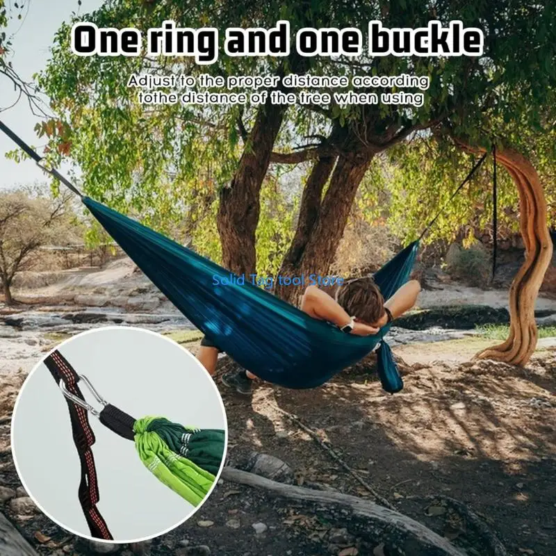 4xfd Outdoor Hangmat Support BEWERPOBLE POLYESTER ROPE MET KARABINER SET