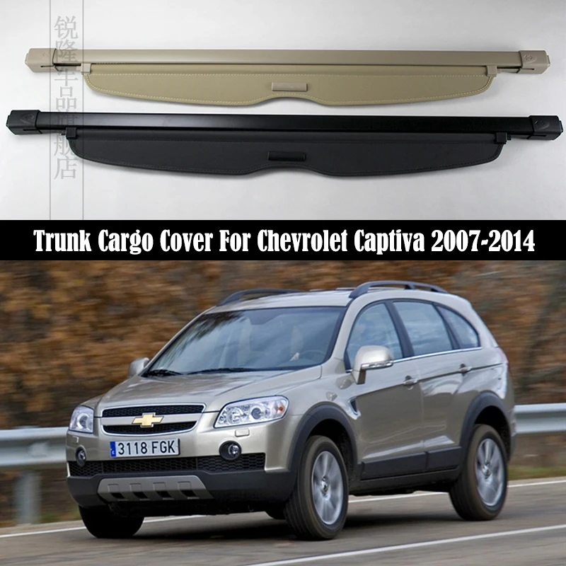 

Trunk Cargo Cover For Chevrolet Captiva 2007-2014 Security Shield Rear Luggage Curtain Partition Privacy Car Accessories