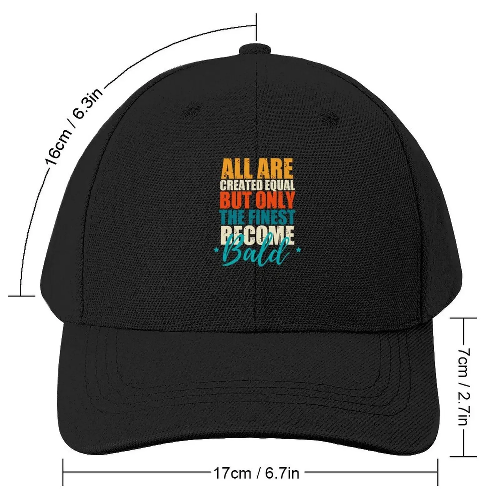 Funny bald quotes for bald men Baseball Cap summer hat fun hats cute sailor cap for men Golf Wear Men Women's