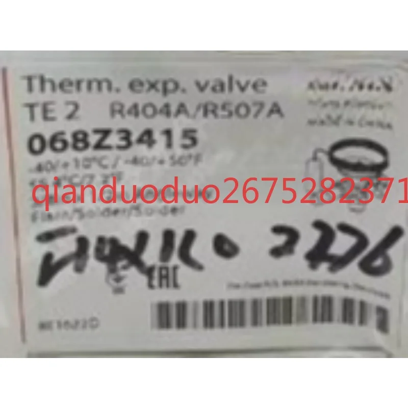 

Suitable for Danfoss air conditioner expansion valve 068Z3415 TE2 R404A/R507A
