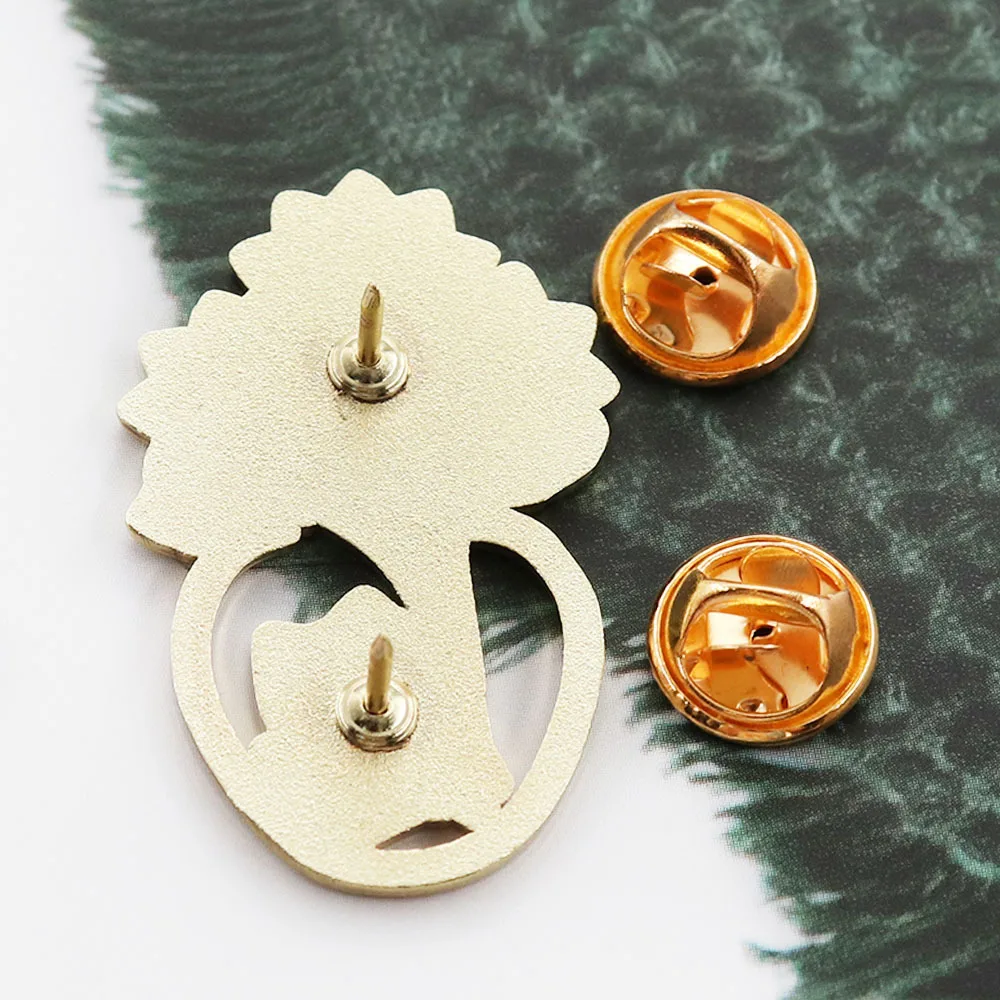 Flower Theme Enamel Pin Inspirational Text Rainbow Sunflower Ghost Brooch Aesthetic Plant Lapel Badge Clothing Backpack Decor