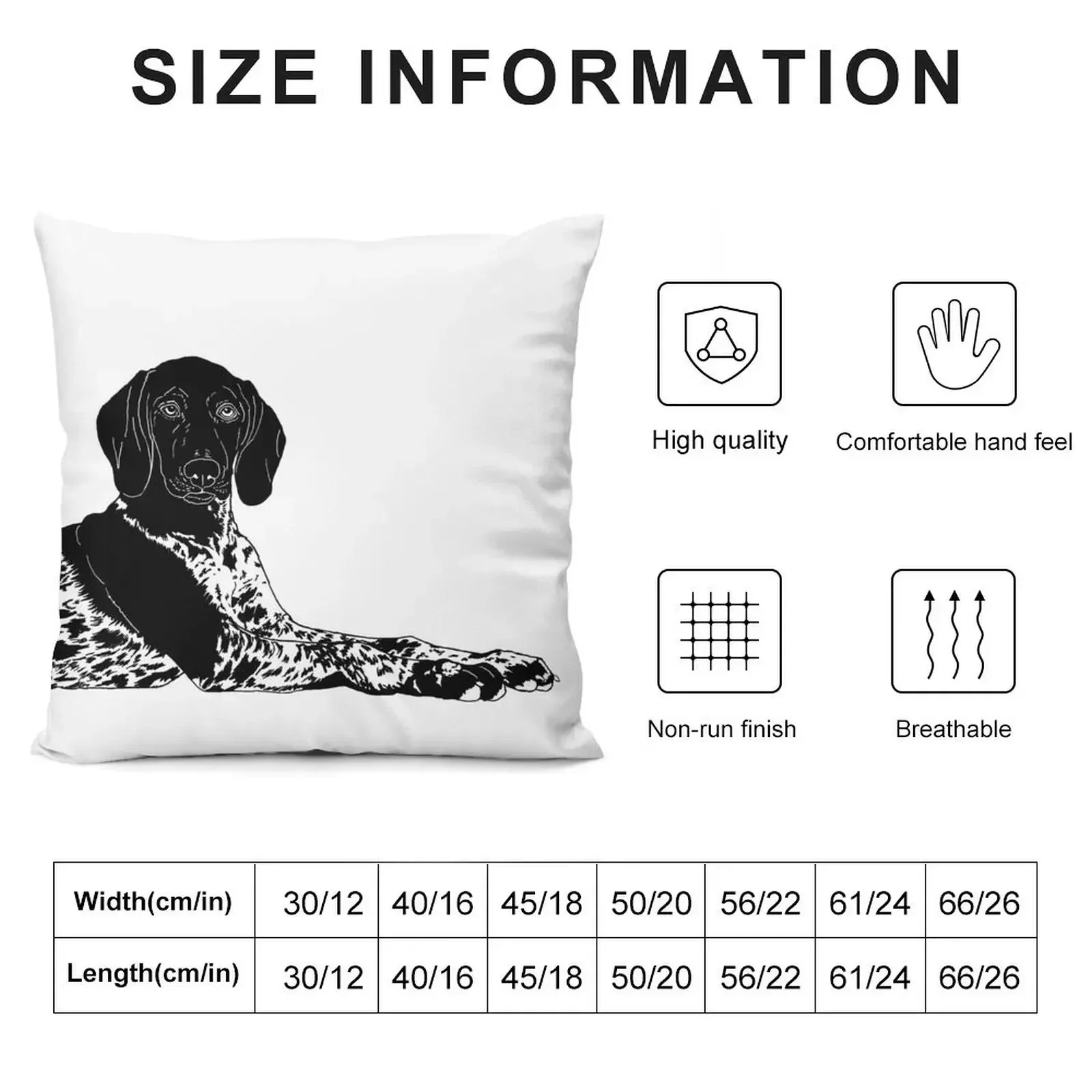 German Shorthaired Pointer Throw Pillow Pillowcases Cushion Covers Sofa ornamental pillows pillow