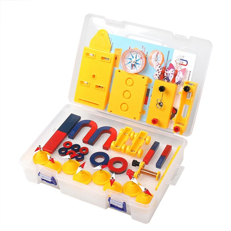 Large Science Magnet Kit Physics Magnet Kit For Kids Electromagnet Experiment Set Educational For School Students 1 SET