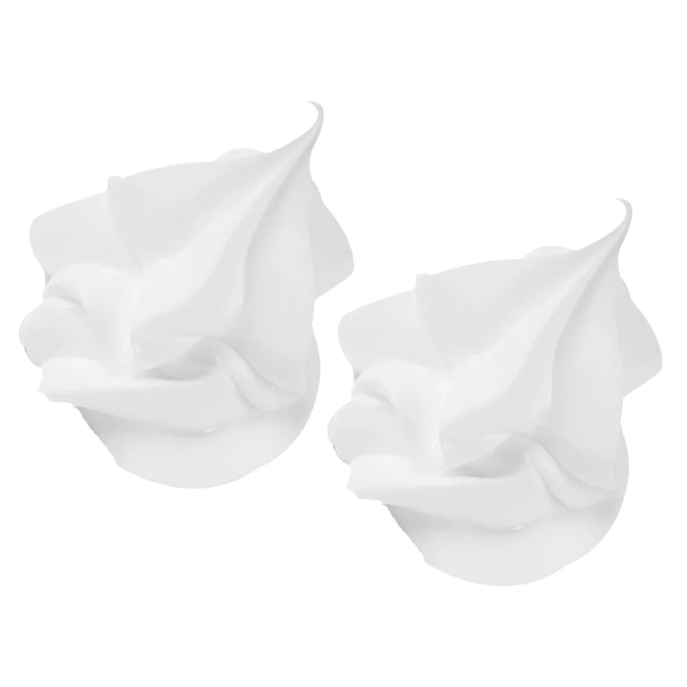 

2pcs Milk Tea Cup Decorations Simulation Ice Cream Tops Diy Cream Glue Topping Pretend Play Kitchen Artificial Food Imitation