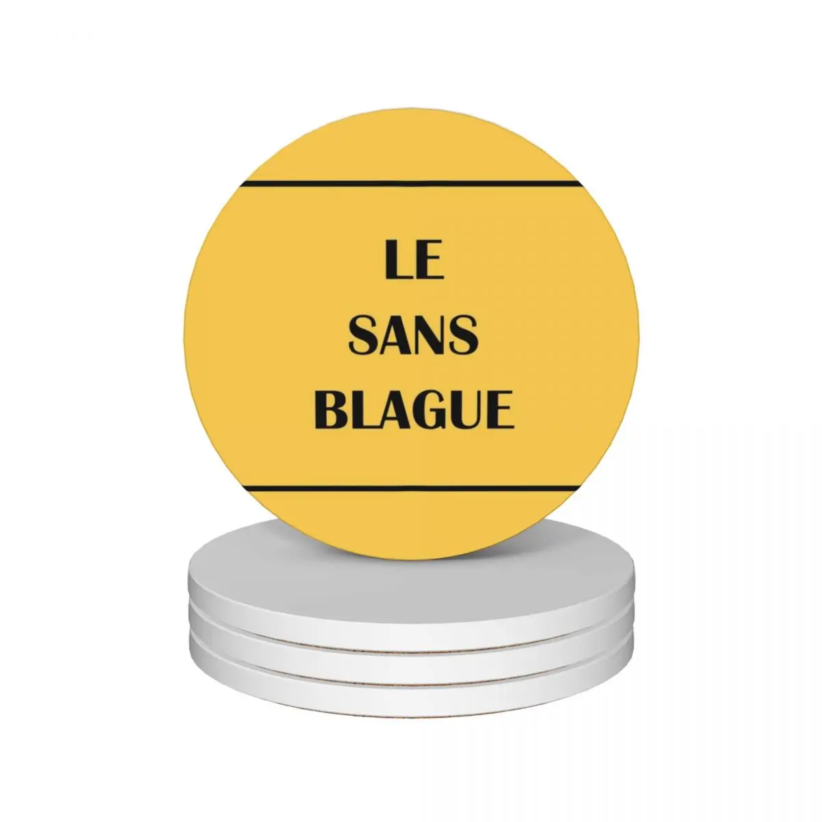 

the french dispatch le sans blague mug Ceramic Coasters (Set of 4) for drinks set Cup for tea flower Coasters