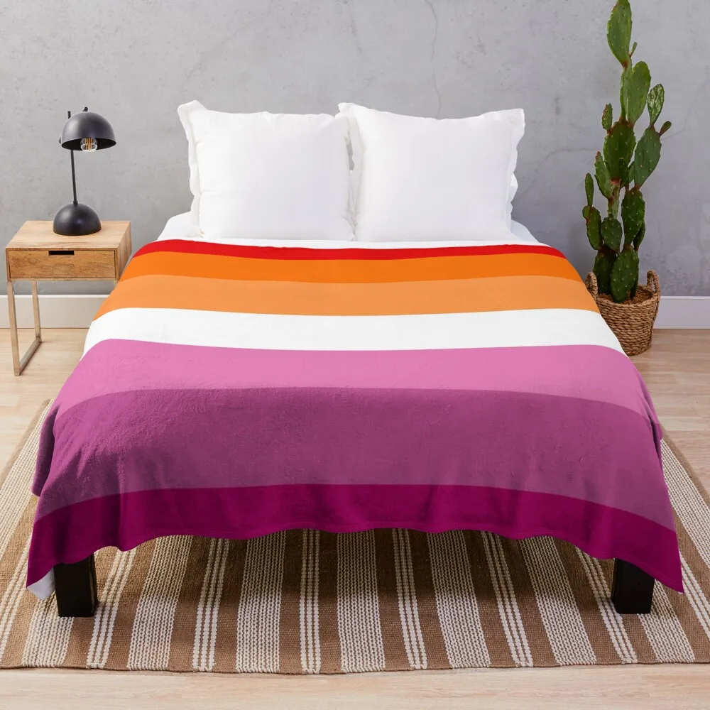 

Lesbian Flag Throw Blanket for winter Luxury Thicken Blankets