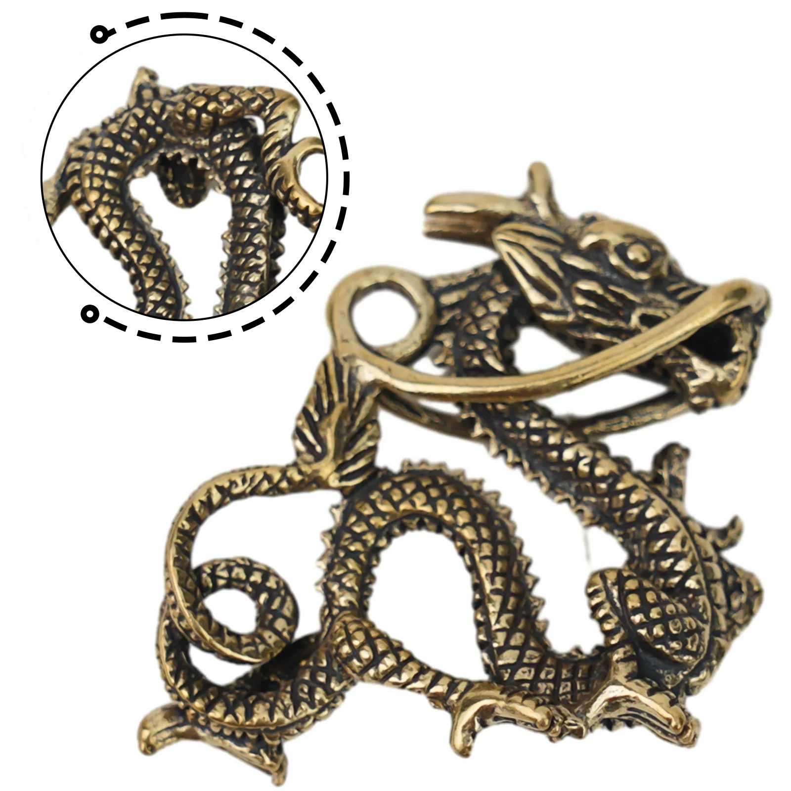 Совершенно-новая-статуя-Даргон-статуэтка-латунный-автомобильный-кулон-медное-ремесленное-украшение-подвесной-декор-высокое-качество-мифический