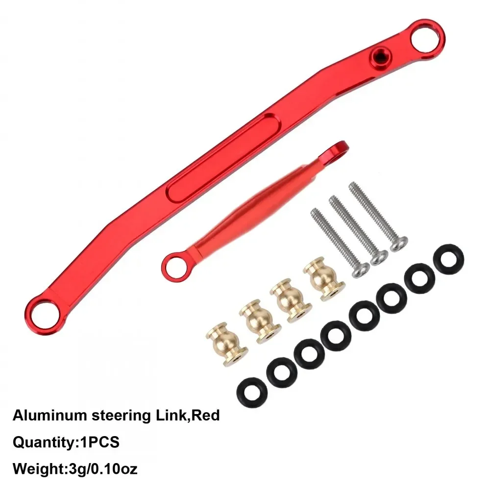 Ensemble de tiges de liaison de direction avant CNC, matériau en alliage d'aluminium, pièces de mise à niveau pour Axial SCX24 90081 RC Inoler