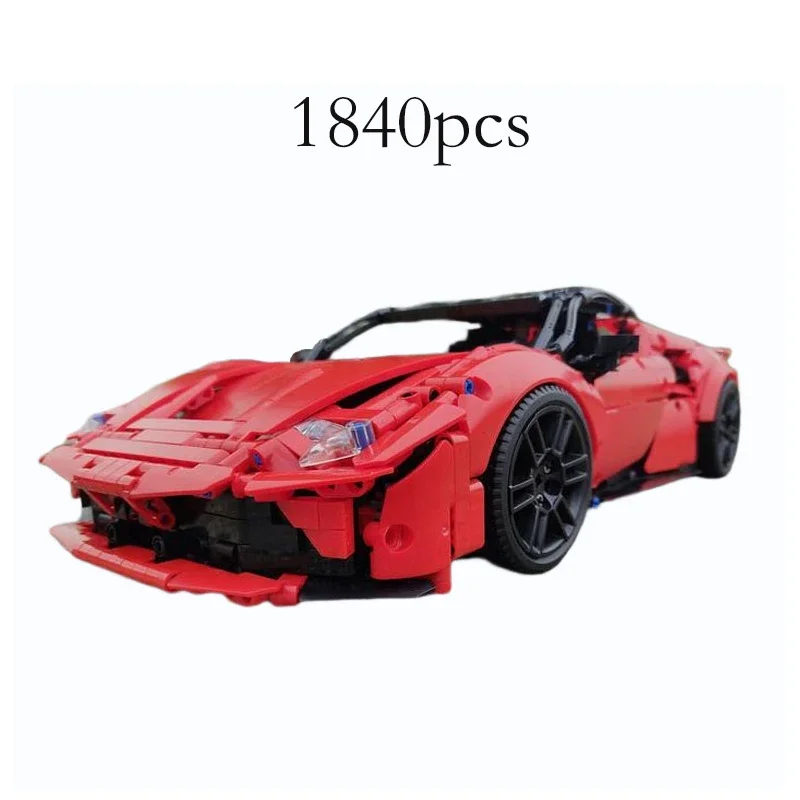 

Supercar Compatible with Custom Roadster 1840 Parts Building Block Model Adult Birthday Play Educational Gift MOC-89103