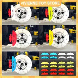 MOC Car Calipers Accessories Compatible With LEGO CADA Mould King 1:8 Technical Vehicles 42115 42143 42125 Building Blocks Brick