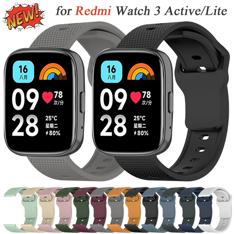 Band for Redmi Watch 3 Active/Lite for Sports Strap for Samsung Galxy watch 6 5 4 40 44mm watch 5pro/ 4 6classic 20mm 22mm Belt