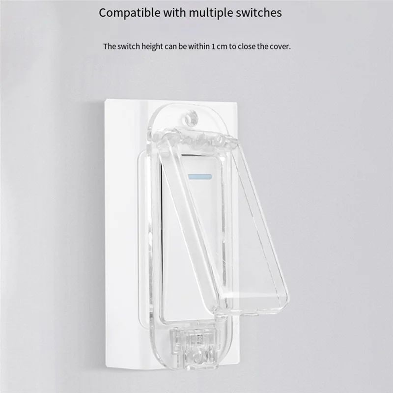 家庭用ロッカースイッチ用ベビープルーフライトスイッチガードカバー6個パッククリアセーフティロック