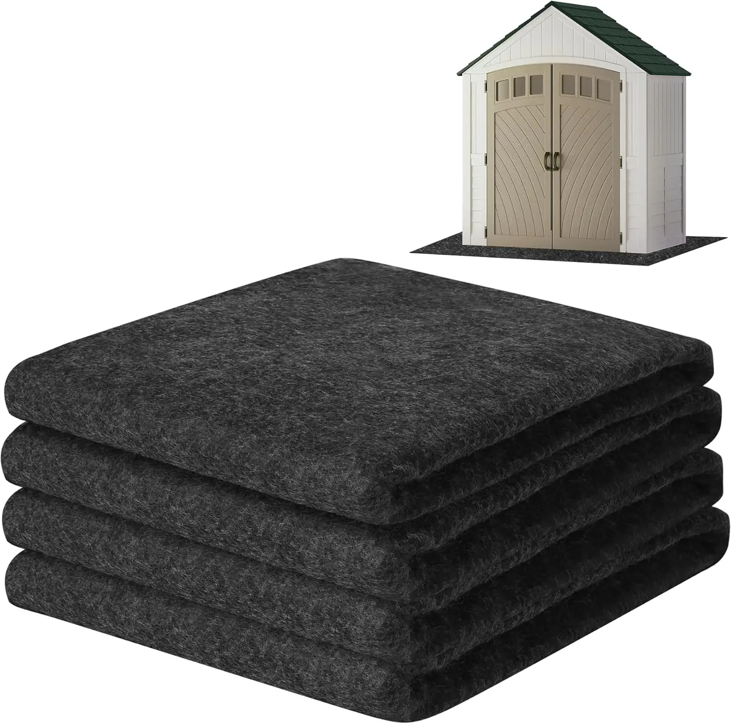 

Водонепроницаемый напольный коврик для уличного складского помещения 10x10 футов, с нескользящей основой для защиты от пыли и масла, моющийся коврик для мебели