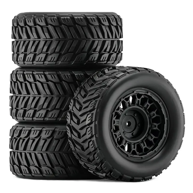 ABUM-Replacement RC Off Road Buggy Tires Wheel Tyres For 1/14 1/16 Scale For MJX RC Monster Truck ARRMA Mini Kraton TRAXXAS Whit