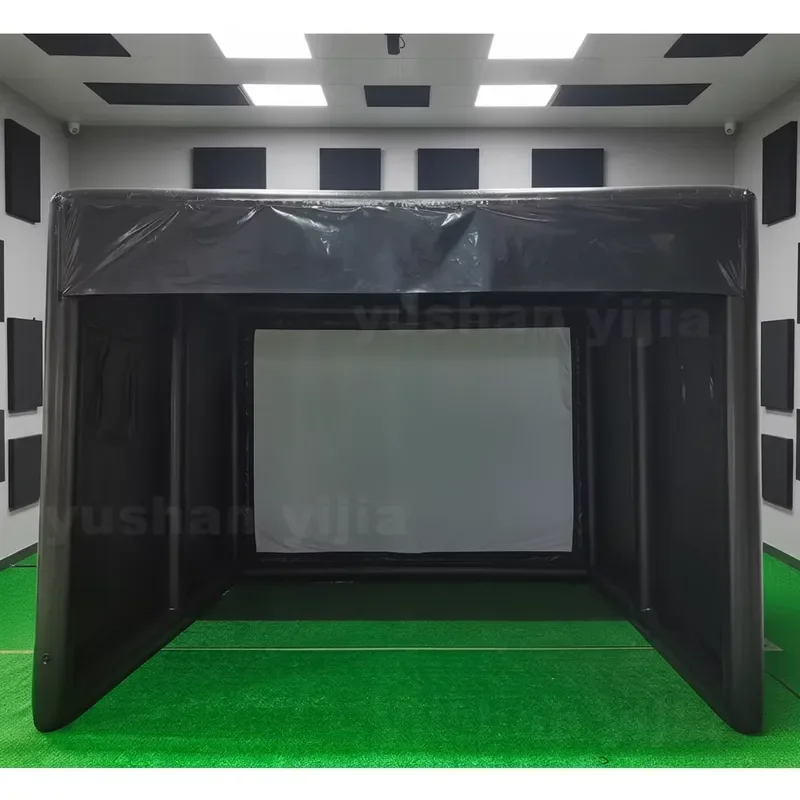 Factory Direct Portable Inflatable Golf Simulator Cage Tent Driving Range Enclosure for Indoor Outdoor Training