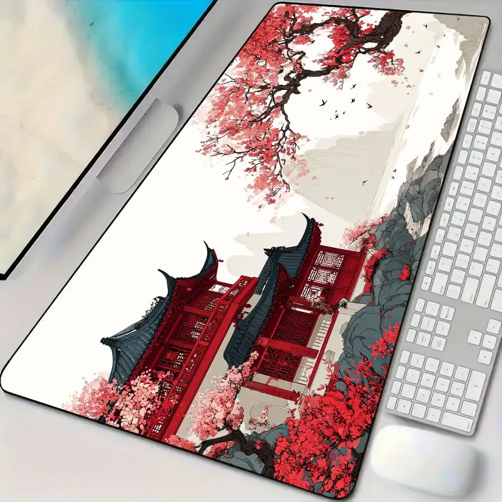 Chinese Landscape Mouse Pad Desk Mat Large Computer Office Carpet Xxl Mousepad Gamer Gaming Pc Accessories Keyboard Rug Mauspad