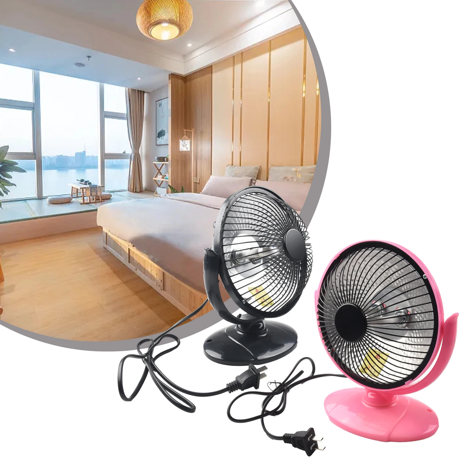 Fan Heater Air Heater Office Home 6Inch Heat-resistant Safe And Reliable Silent Operation Electric Fan Heater New