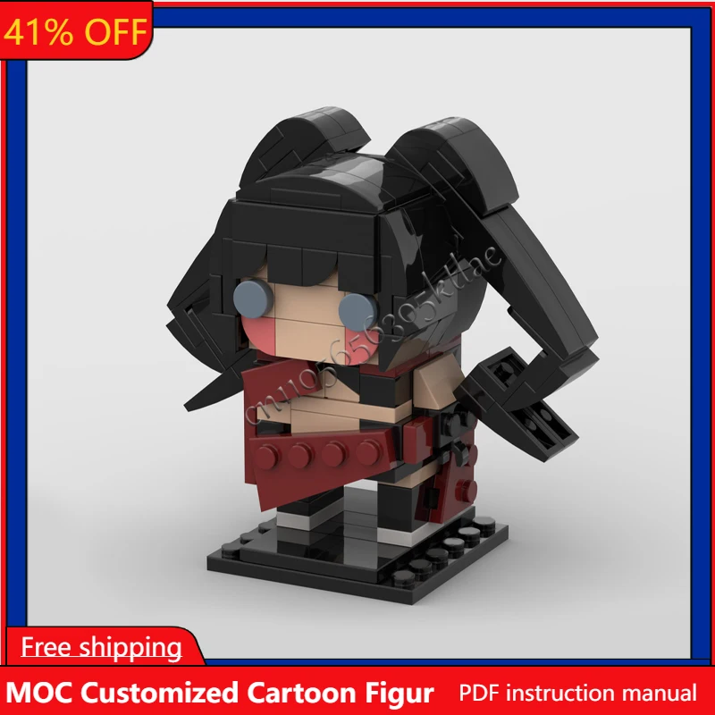 159 PCS MOC Figure di musica virtuale Serie Modelli con testa di mattoni Set Mattoni creativi fai da te Assemblaggio Giocattolo Collezione di regali per bambini Display