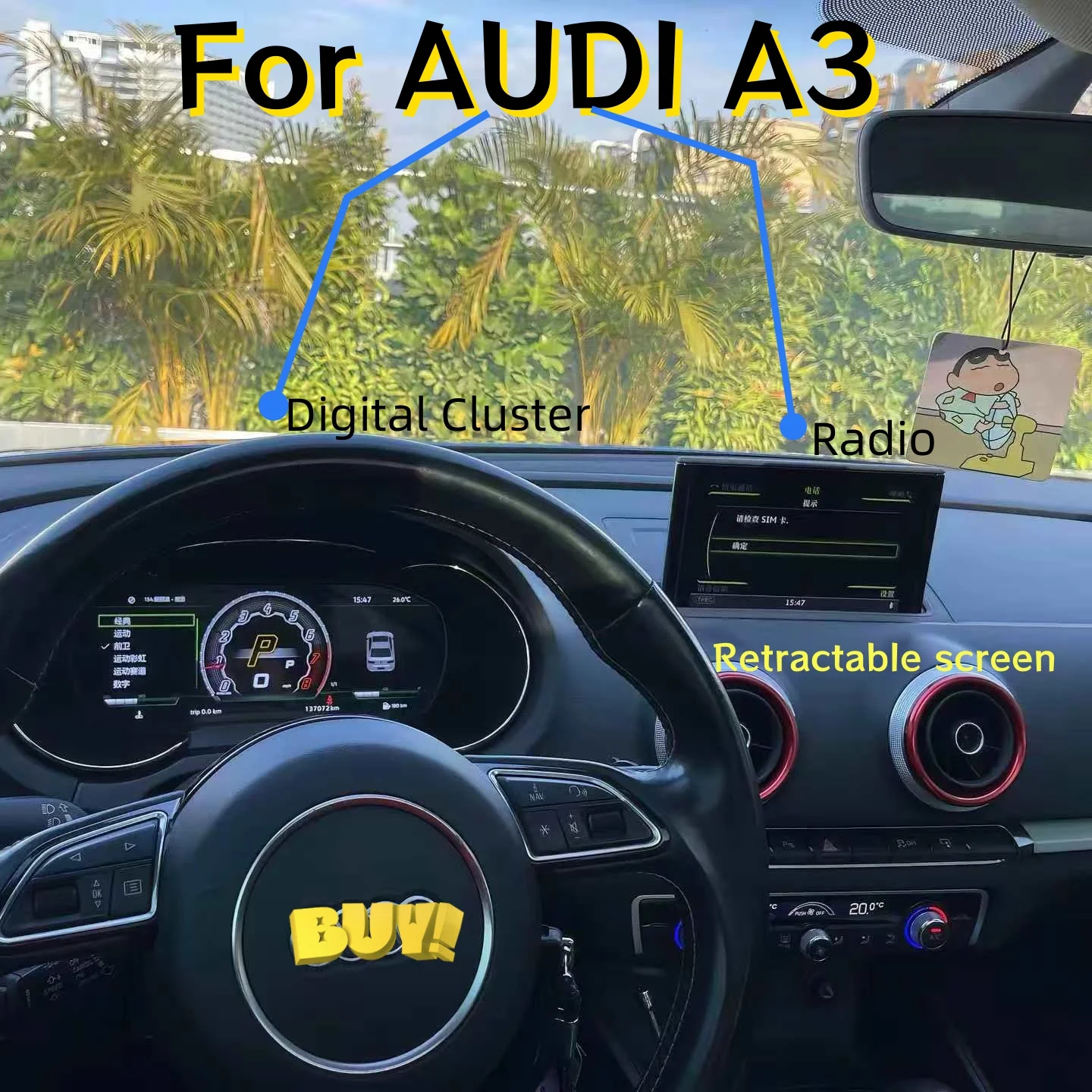 

Для Audi A3 8V S3 Q2 B9 2010-2019 Автомобильный радиоприемник Центральный мультимедийный плеер IPS 2Din Navi Экран Авто Стерео Android Цифровой кластер