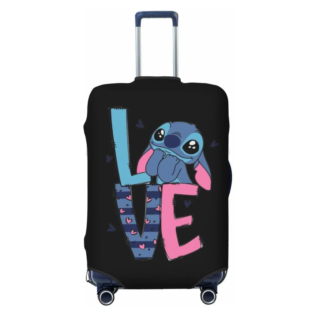

Custom Fashion LOVE S-Stitch Luggage Cover Protector Washable Travel Suitcase Covers
