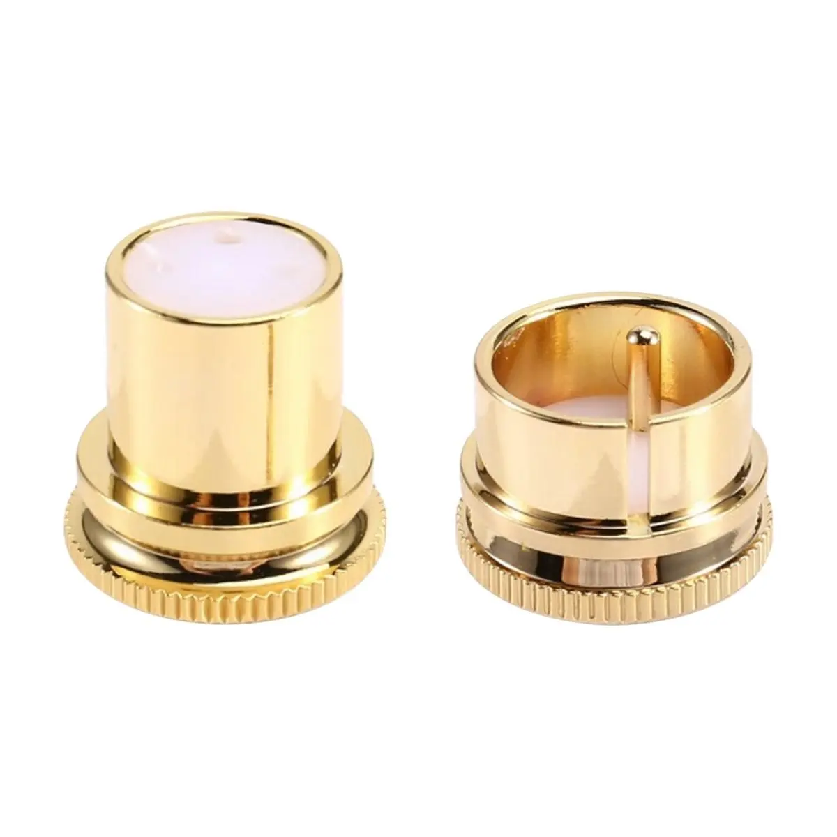 A003 Hifi Audio Gilded Plated Protective Cover Gilded Covers Dust Cap Shielded Antioxidant for XLR Female/Male Socket