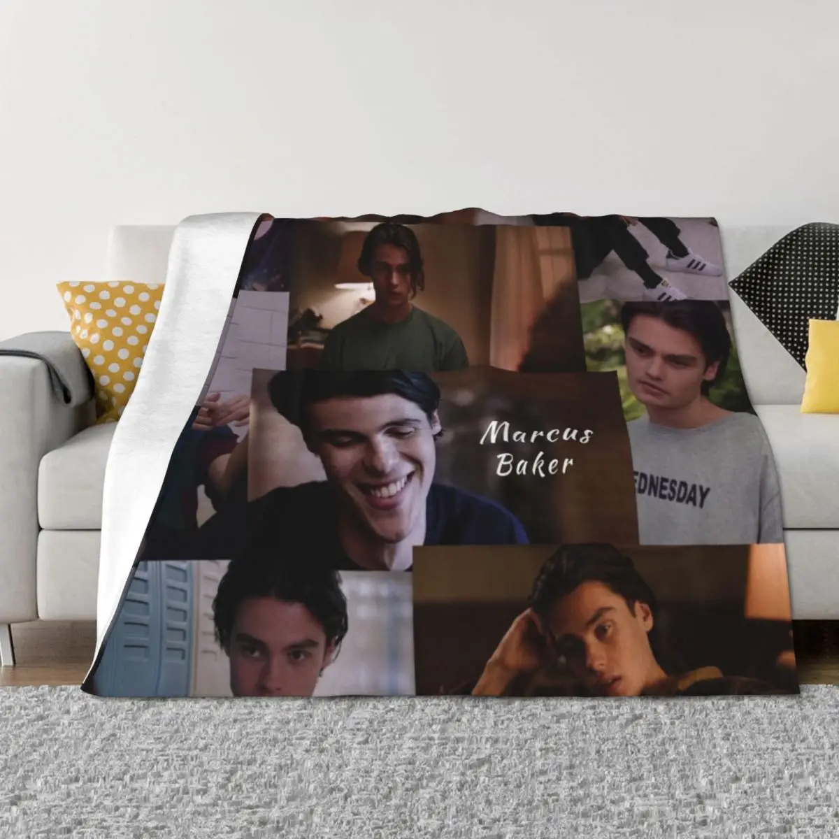 

Marcus Baker from Ginny and Georgia Throw Blanket Softest Custom Tourist Travel Blankets