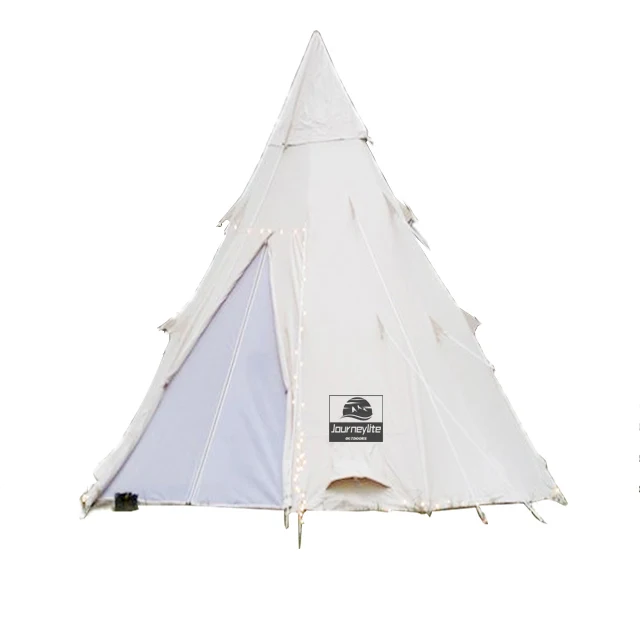 

New Arrival Cotton Oxford Waterproof Pyramid Tent Glamping Tipi Desert Teepee tent Tipi Tent