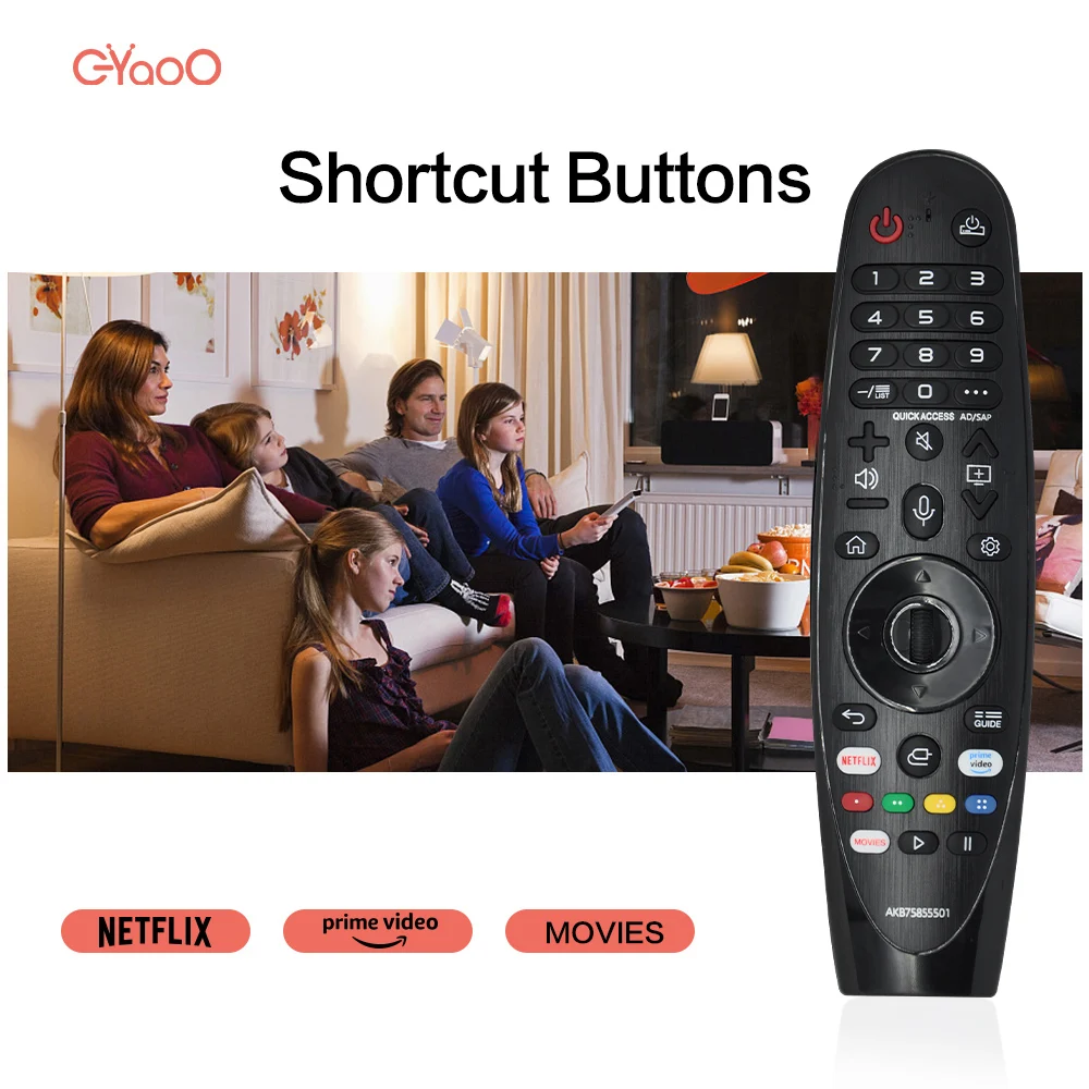 AKB 75855501   جهاز تحكم عن بعد MR20GA IR للتلفزيون الذكي AI OLED تلفزيون ذكي بدون وظيفة المؤشر الصوتي MR20IR