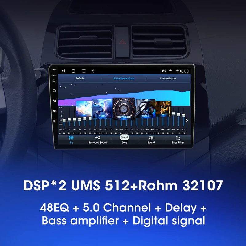 Radio samochodowe Develuck Android dla Chevrolet Spark Beat Matiz Creative 2019-2016 Nawigacja GPS Multimedialny odtwarzacz wideo Stereo DVD — zdjęcie 6