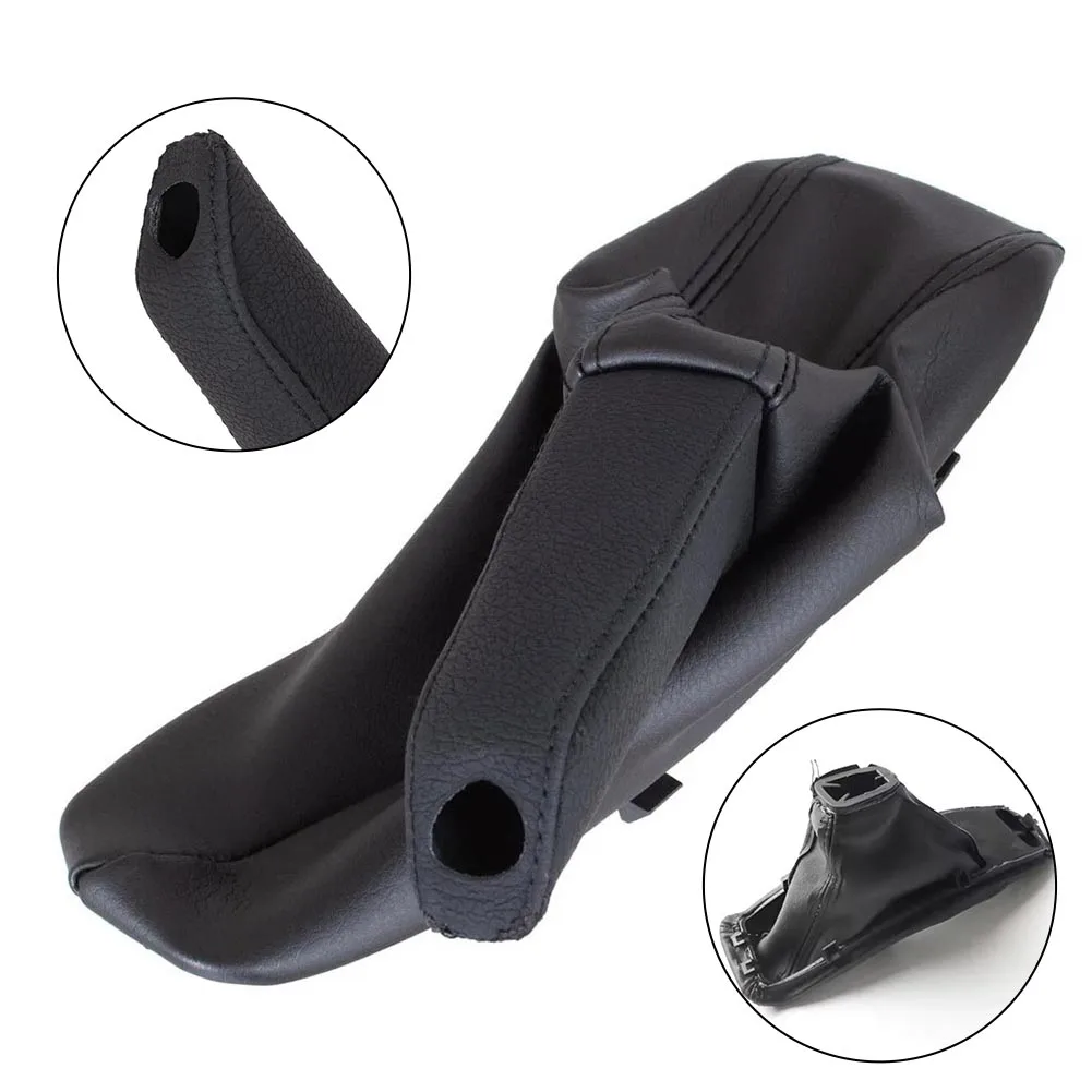Protective Leather Gear Dust Cover + Handbrake Cover for BMW 3 E90 E91 E92 E93 7155622 Designed for Easy Application and Use