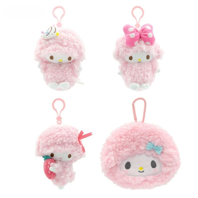 Sanrio My Sweet Piano Plush Doll Pendant Lamb Keychain Cute Cartoon Doll Pendant Wallet Accessories Toy Girl Birthday Gift