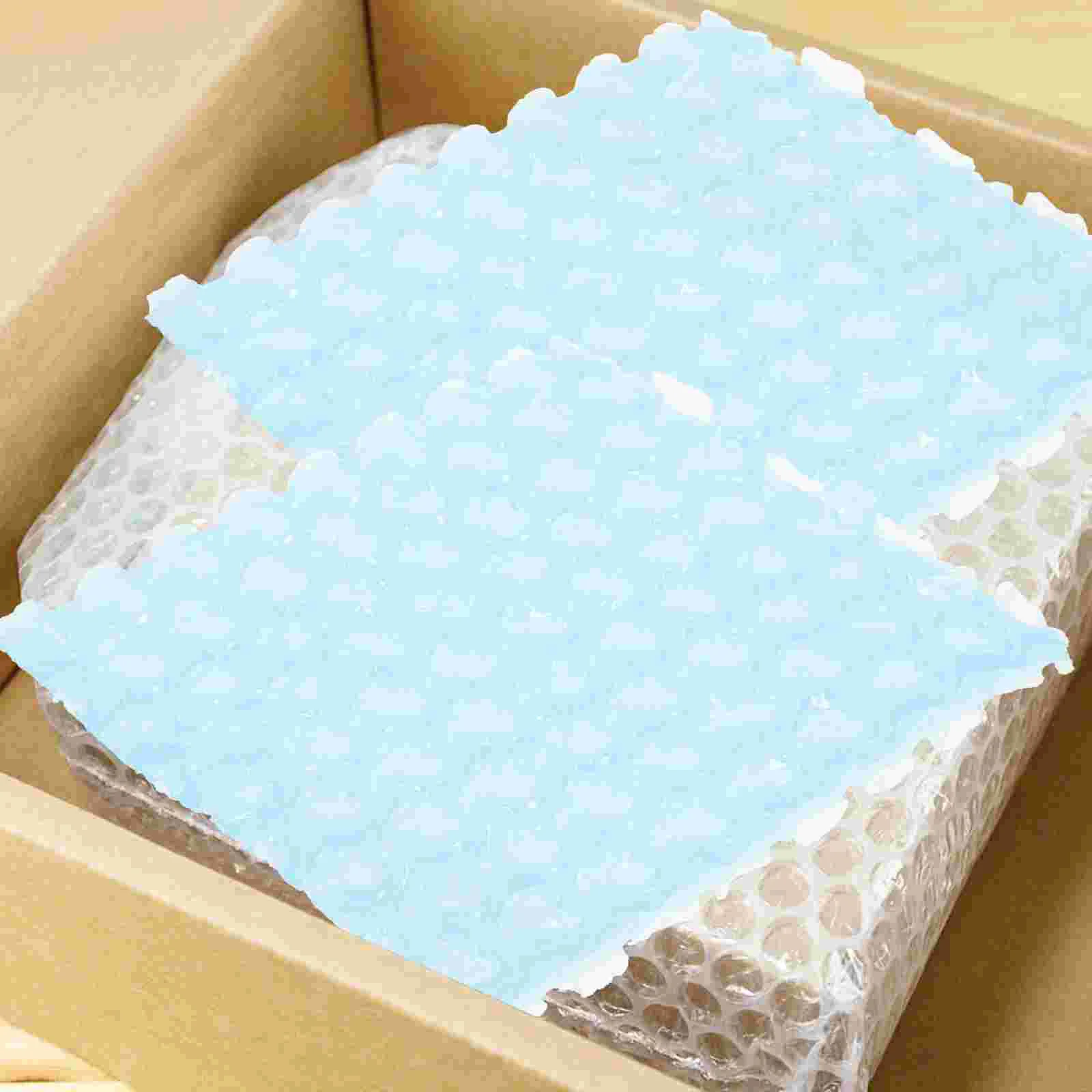 60 Pcs Bubble Cushioning Bag Love Baggies Pouches for Transporting Mailing Sky-blue Plastic