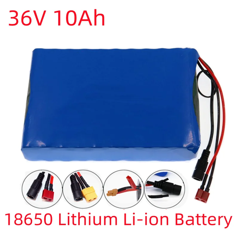 

E-Bike 36V Battery 10Ah 10S4P 450Watt 18650 Lithium Li-ion Battery For 20A BMS Electric Scooters Wheelchair Golf cart hoverboard