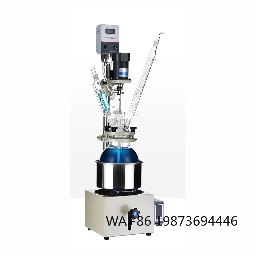 

5L Pilot Scale Single Layer Glass Reaction Vessel Mini Lab Chemical Reactor