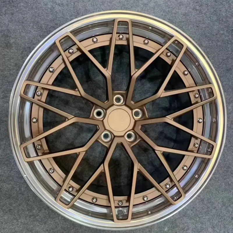 Customized Forged New Design 2 Piece 18 19 20 21 22 23 24 25 26 Inch 5X114.3 Aluminum Alloy Racing Car Wheels